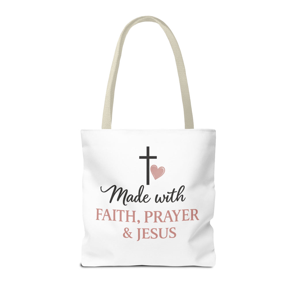 Christian Tote Bag for Women | Jesus Is My Main Ingredient | Faith Based Tote | Bible Study Bag | Church Bag | Philippians 4:13 Gift