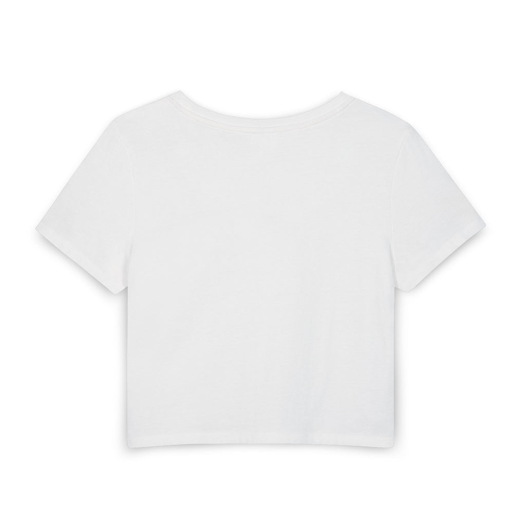 I  ME Leopard Heart Baby Tee — Women's Self-Love Crop Top