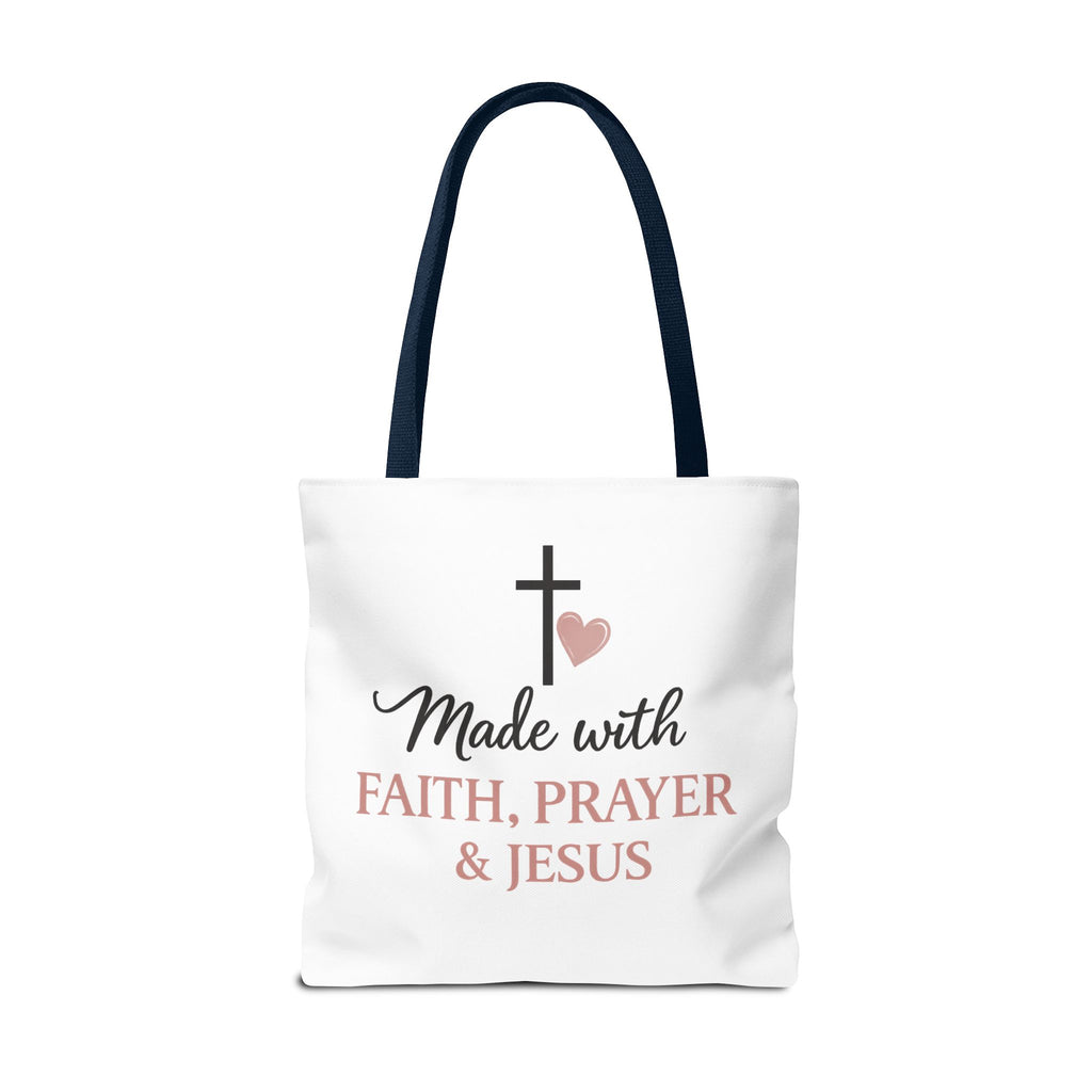 Christian Tote Bag for Women | Jesus Is My Main Ingredient | Faith Based Tote | Bible Study Bag | Church Bag | Philippians 4:13 Gift