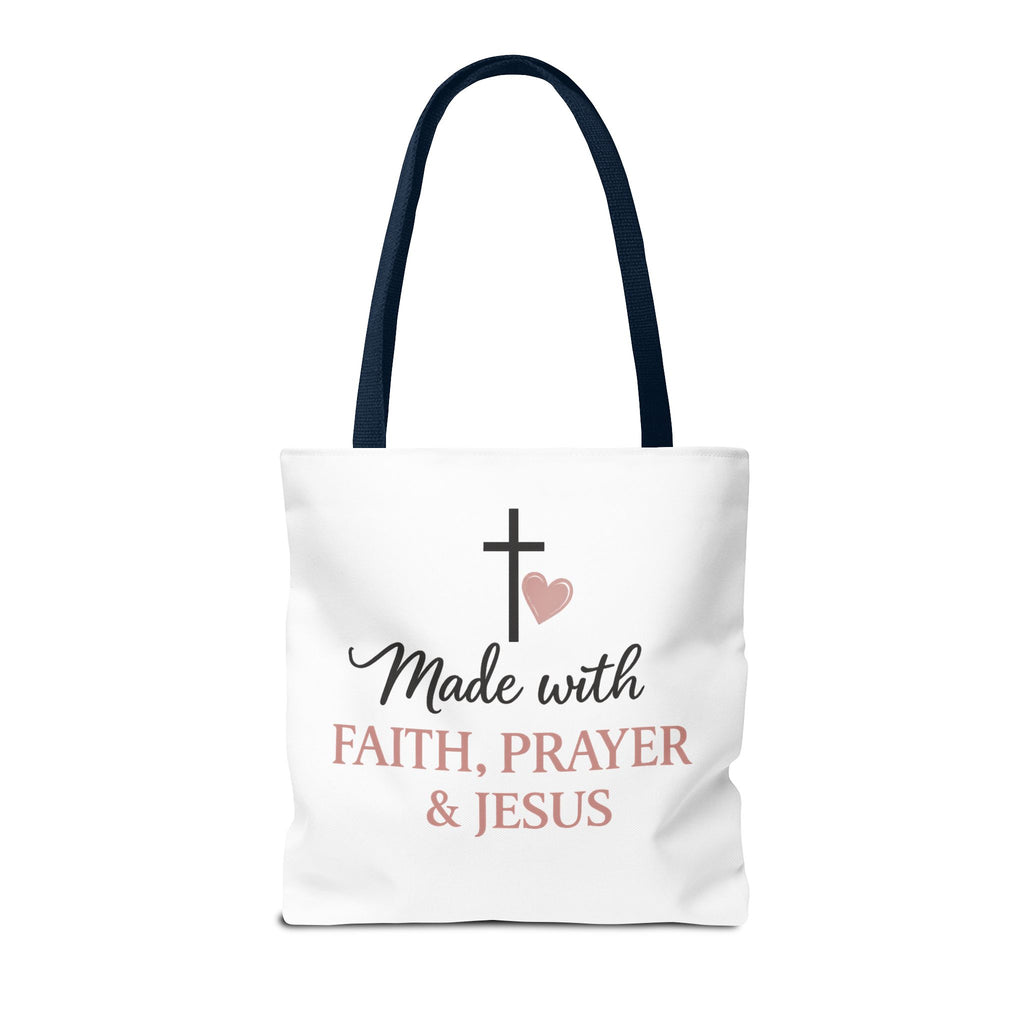 Christian Tote Bag for Women | Jesus Is My Main Ingredient | Faith Based Tote | Bible Study Bag | Church Bag | Philippians 4:13 Gift